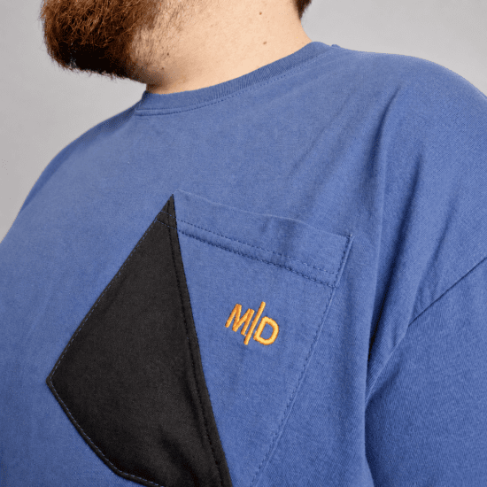 Motley Denim Milan T-shirt Índigo claro - T-shirts - T-shirts Homem Tamanhos Grandes