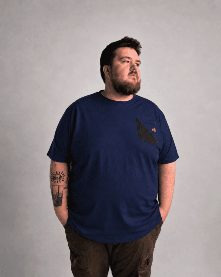Motley Denim Milan T-shirt Azul marinho - T-shirts - T-shirts Homem Tamanhos Grandes