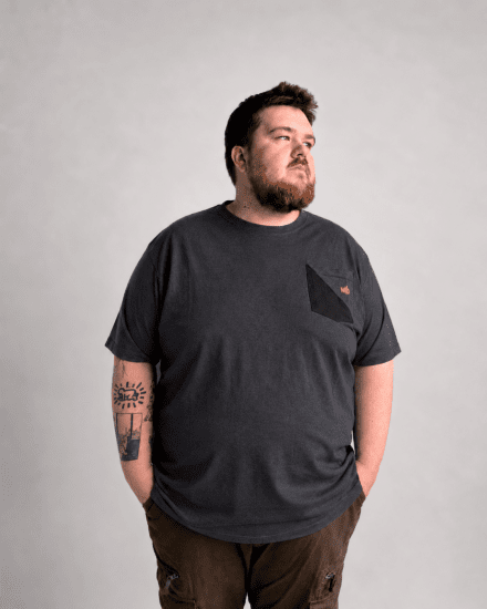 Motley Denim Milan T-shirt Antracite - T-shirts - T-shirts Homem Tamanhos Grandes