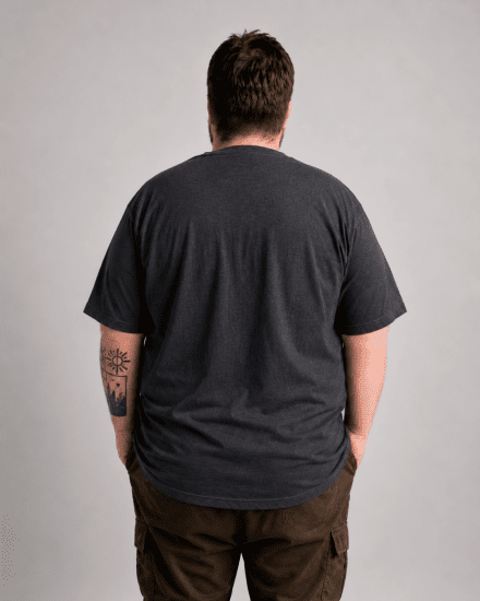 Motley Denim Milan T-shirt Antracite - T-shirts - T-shirts Homem Tamanhos Grandes