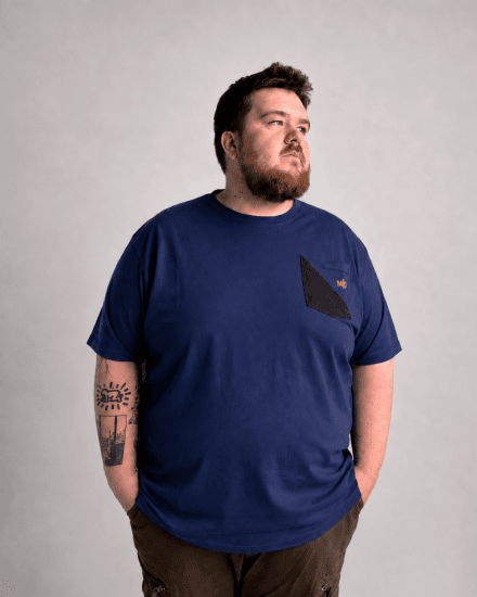 Motley Denim Milan T-shirt Índigo escuro - T-shirts - T-shirts Homem Tamanhos Grandes