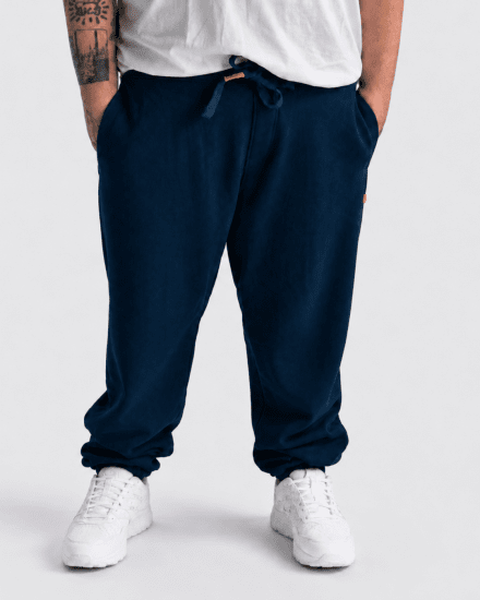 Motley Denim Berlin Sweatpants Dark Indigo - Calças & calções de fato de treino - Calças de Fato de Treino Tamanhos Grandes 