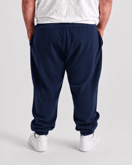 Motley Denim Berlin Sweatpants Dark Indigo - Calças & calções de fato de treino - Calças de Fato de Treino Tamanhos Grandes 