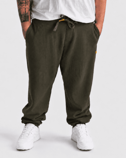 Motley Denim Berlin Sweatpants Dark Khaki - Calças & calções de fato de treino - Calças de Fato de Treino Tamanhos Grandes 