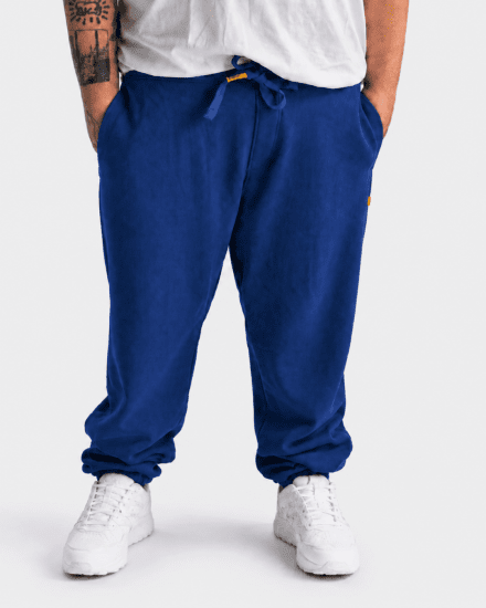 Motley Denim Berlin Sweatpants Royal Blue - Calças & calções de fato de treino - Calças de Fato de Treino Tamanhos Grandes 