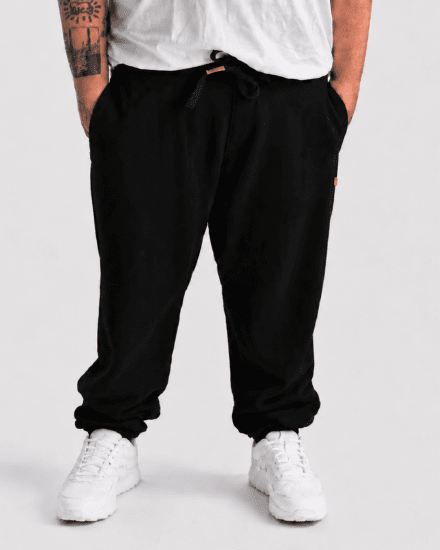 Motley Denim Berlin Sweatpants Black - Calças & calções de fato de treino - Calças de Fato de Treino Tamanhos Grandes 