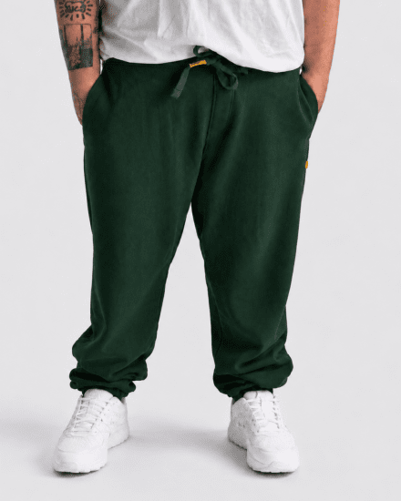 Motley Denim Berlin Sweatpants Racing Green - Calças & calções de fato de treino - Calças de Fato de Treino Tamanhos Grandes 