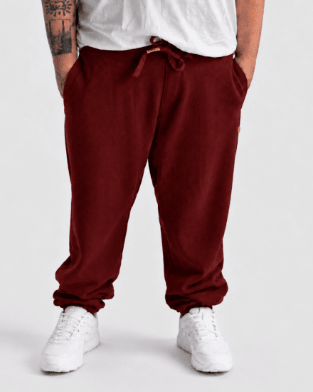 Motley Denim Berlin Sweatpants Red - Calças & calções de fato de treino - Calças de Fato de Treino Tamanhos Grandes 
