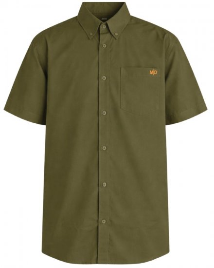 Motley Denim Zagreb Camisa de manga curta Caqui escuro - Camisas - Camisas Homem Tamanhos Grandes