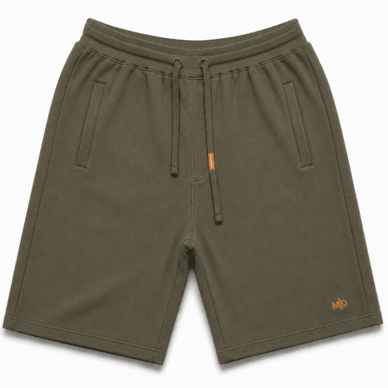 Motley Denim Paris Sweatshorts Dark Khaki - Calças & calções de fato de treino - Calças de Fato de Treino Tamanhos Grandes 