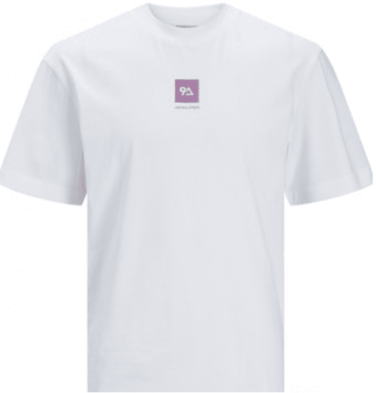 Jack & Jones JCOBEECH T-shirt White - T-shirts - T-shirts Homem Tamanhos Grandes