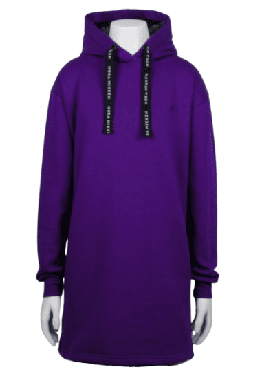 Nora Mikken KRISTINA Long Hoodie Purple - Sweatshirt & Camisolas com Capuz - 