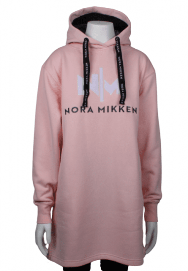 Nora Mikken KADRI WHITE Long Hoodie Pink - ROUPA PARA MULHER XS-XXL - 