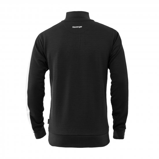 Slazenger Vince track Jacket Black - Sweatshirts & hoodies - Sweatshirt & Camisolas com Capuz tamanhos grandes