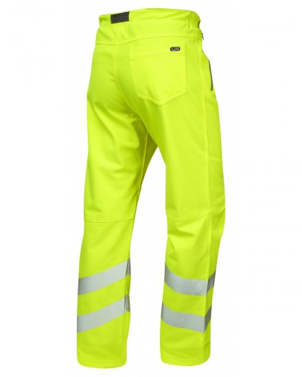 Leo Landcross Stretch Pants Hi-Vis Yellow - Roupa de trabalho - Roupa de Trabalho Tamanho Grande Homem