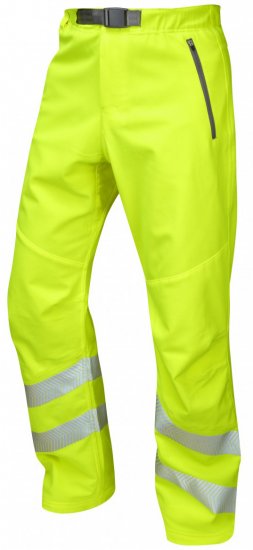 Leo Landcross Stretch Pants Hi-Vis Yellow - Roupa de Trabalho - Roupa de Trabalho Tamanho Grande Homem