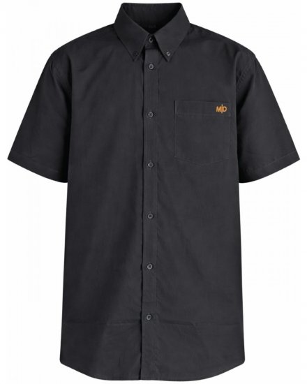 Motley Denim Zagreb Camisa de manga curta Antracite - Camisas - Camisas Homem Tamanhos Grandes