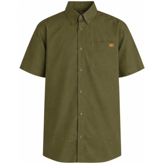 Motley Denim Zagreb Camisa de manga curta Caqui escuro - Camisas - Camisas Homem Tamanhos Grandes