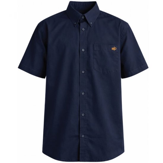 Motley Denim Zagreb Camisa de manga curta Azul marinho - Camisas - Camisas Homem Tamanhos Grandes