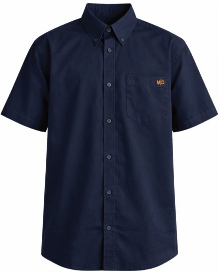 Motley Denim Zagreb Camisa de manga curta Azul marinho - Camisas - Camisas Homem Tamanhos Grandes