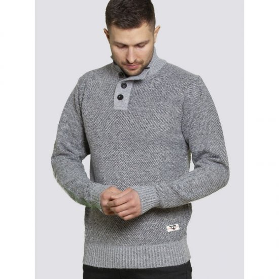 D555 Zane Sweater Grey - Sweatshirts & hoodies - Sweatshirt & Camisolas com Capuz tamanhos grandes